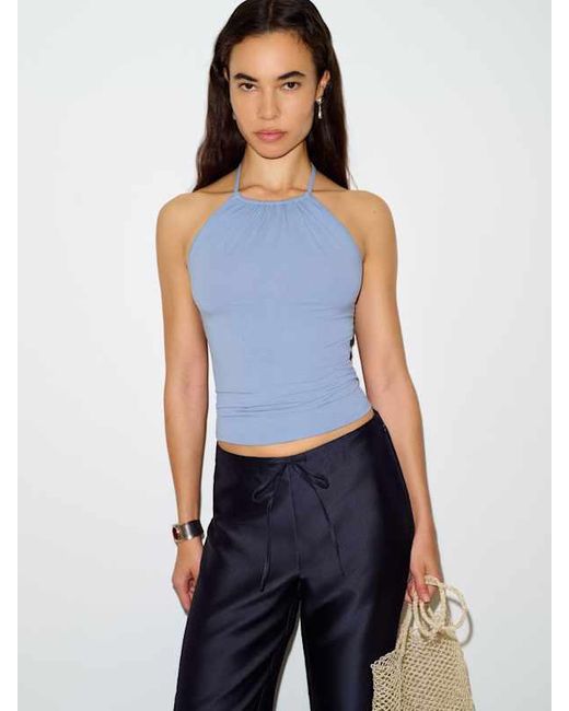 Reformation Blue Bondi Knit Top