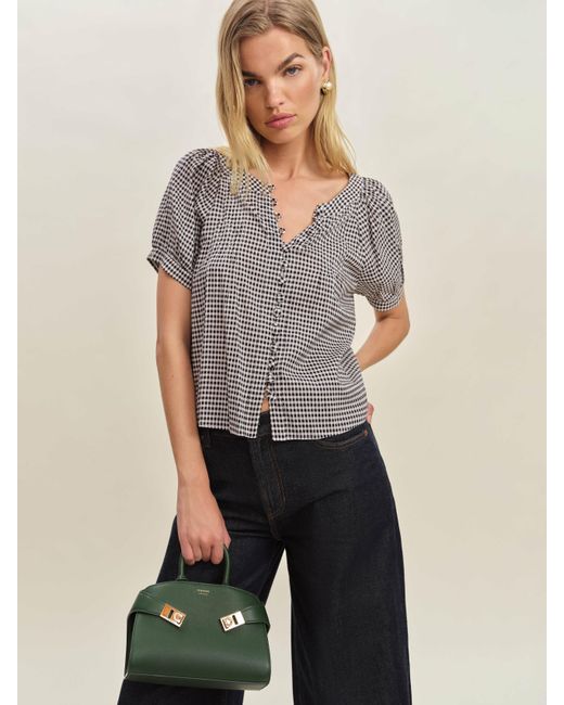 Reformation Gray Calia Top