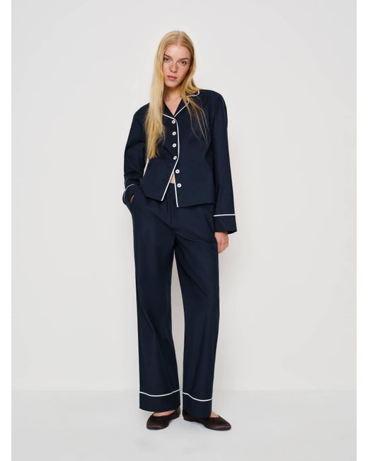Reformation Blue Coco Pajama Set