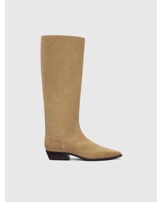 Reformation White Dominique Knee Boot 5