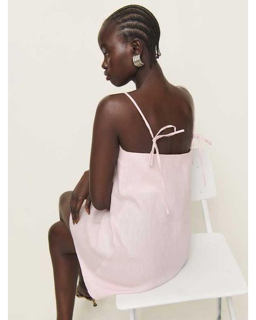 Reformation Natural Aubree Linen Dress