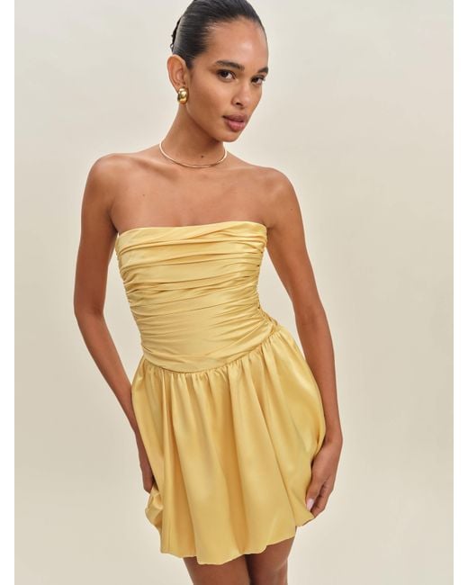 Reformation Multicolor Clea Satin Dress 6
