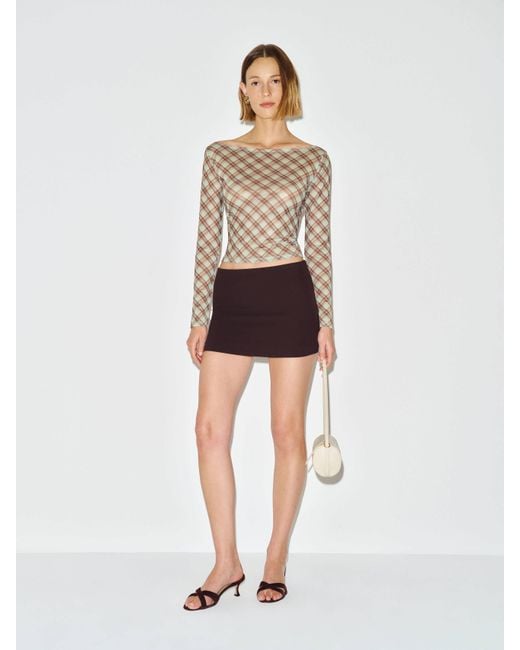 Reformation White Wiley Knit Top