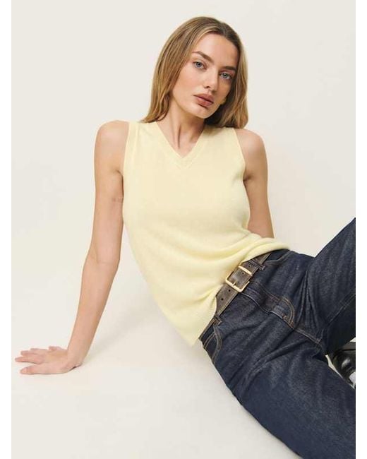 Reformation Natural Reese Cashmere Tank