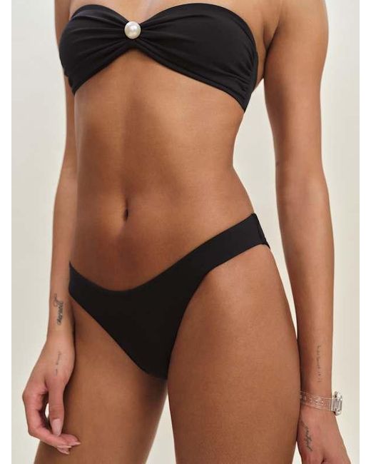 Reformation Black Amore Bikini Bottom