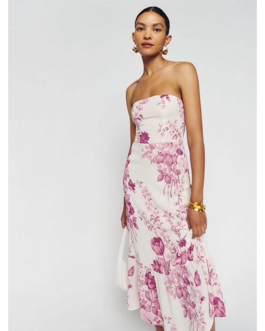 Reformation Pink Arta Dress