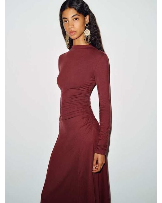 Reformation Red Nemy Knit Dress