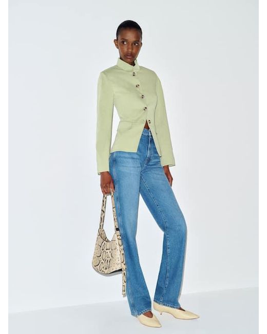 Reformation Blue Caspia Jacket