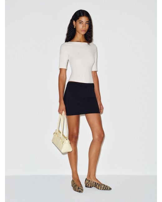 Reformation White Romee Skirt 0