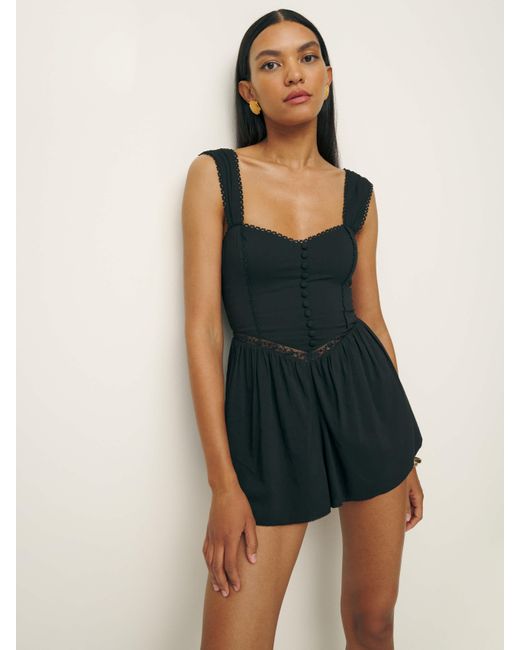 Reformation Red Luisa Romper