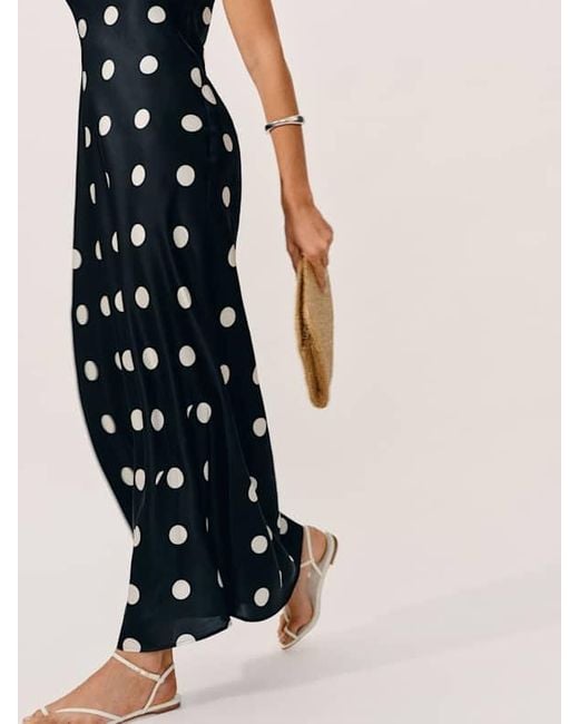 Reformation Oren Silk Dress in Blue | Lyst Reformation Oren Silk Dress in Blue | Lyst