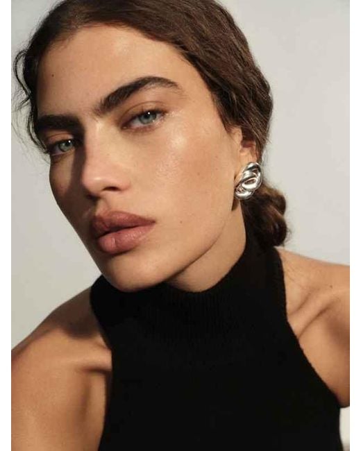 Reformation White Joan Earrings