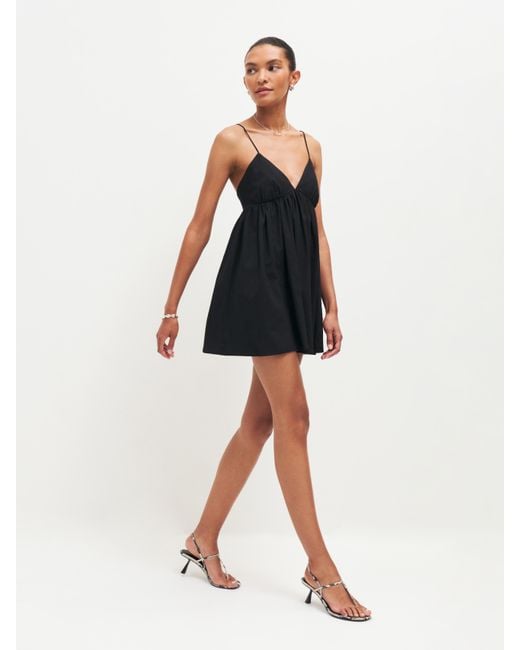 Reformation Black Amara Dress