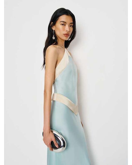 jillian silk dress reformation Rent Reformation Jillian Halterneck Silk Dress Green| Rites Rental & Resale