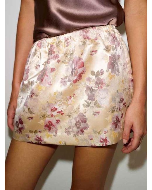 Reformation Natural Elva Skirt Jacquard