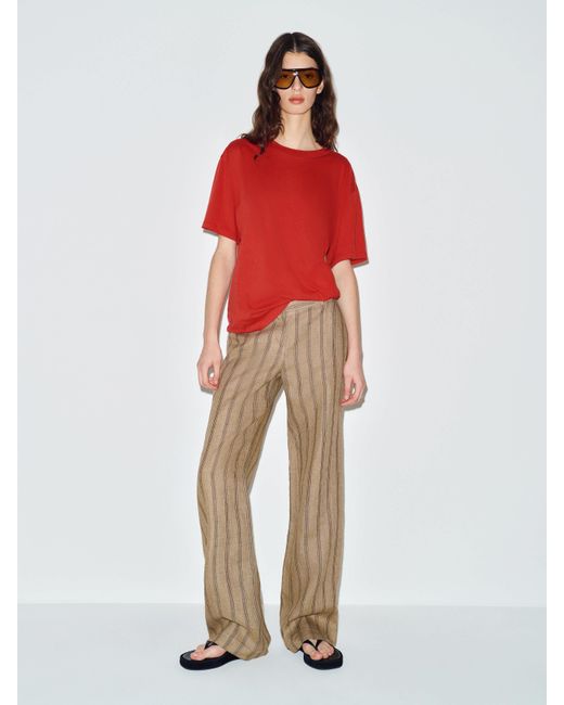 Reformation Red Liam Oversized T-Shirt