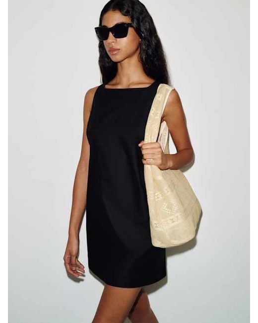 Reformation Black Daxton Dress