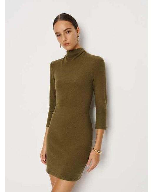 Reformation Natural Camille Knit Dress