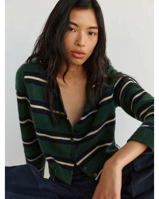 Reformation Multicolor Clara Cashmere Crew Cardigan