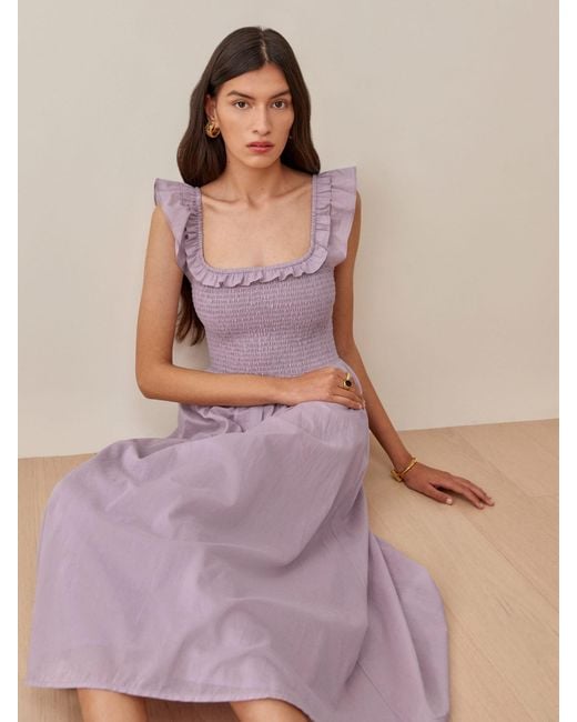 Reformation Purple Noreen Dress