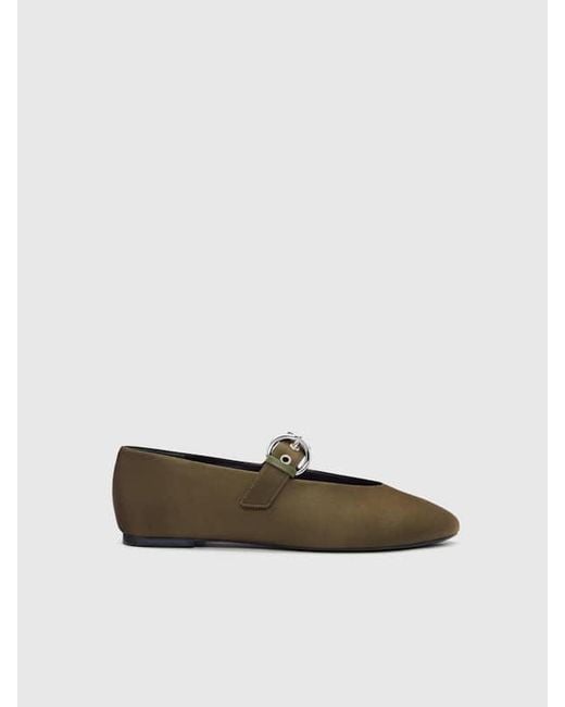 Reformation White Bethany Ballet Flat 5