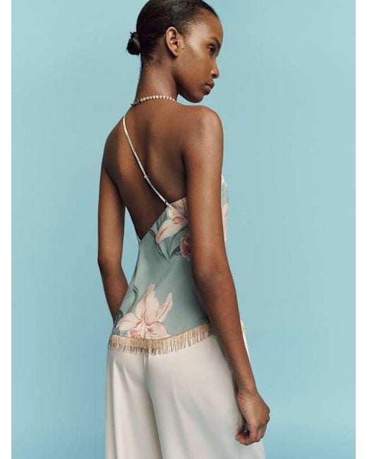 Reformation Blue Sonata Top