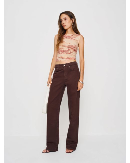 Reformation White Dusk Knit Top