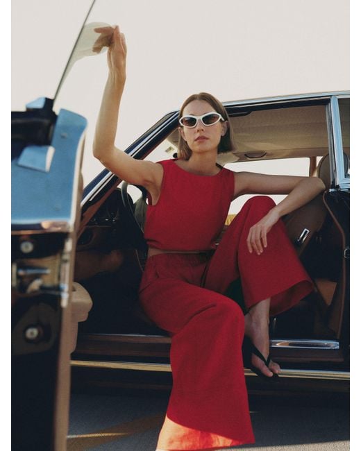 Reformation Red Toscana Top