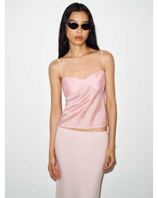 Reformation Pink Alouette Top Baby 0