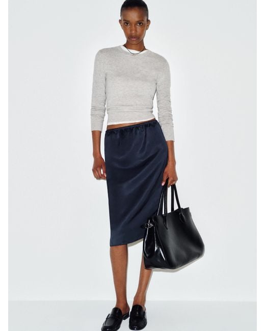 Reformation White Elana Skirt