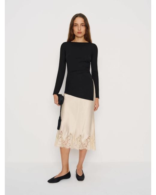Reformation Natural Margot Knit Top