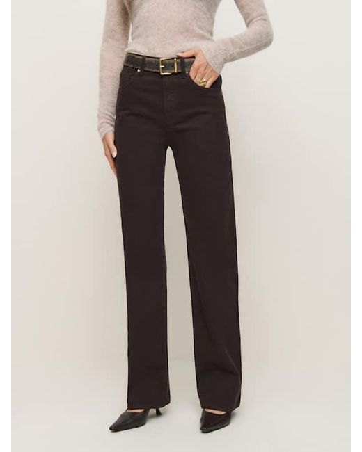Reformation Multicolor Val 90S Mid Rise Straight Jeans Denim