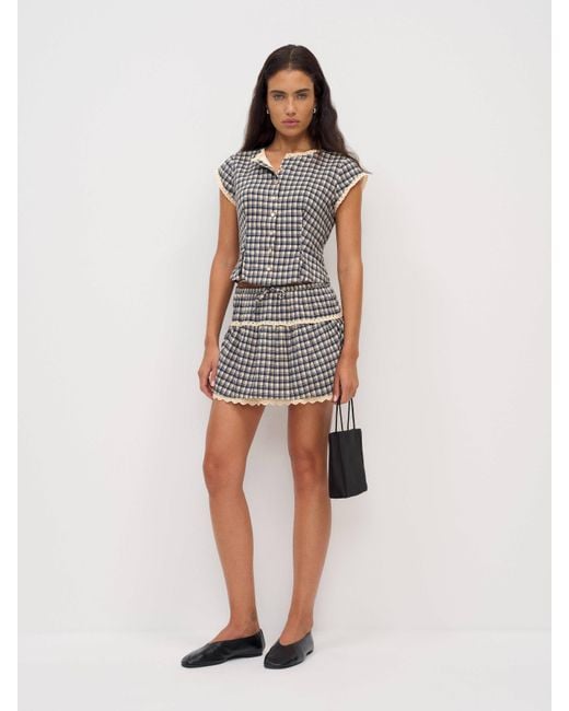 Reformation White Valetta Two Piece 0