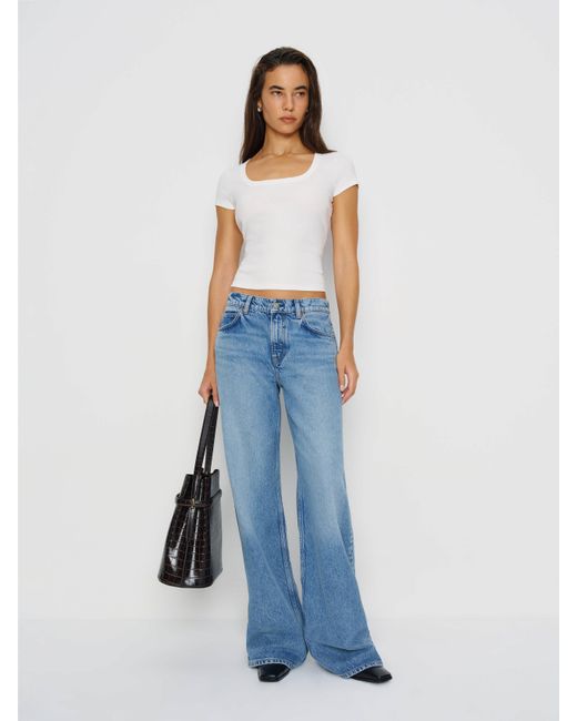 Reformation Blue Marnie T-Shirt