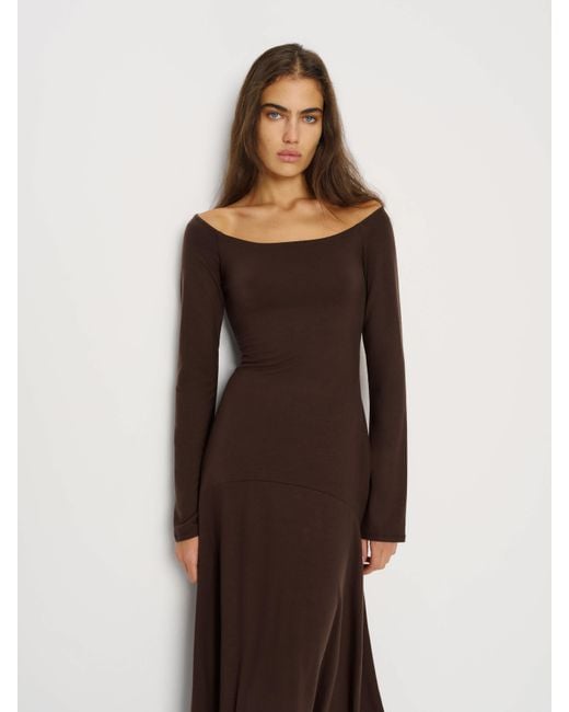 Reformation Women's Brown Lucca Knit Dress - radharamanexports.com