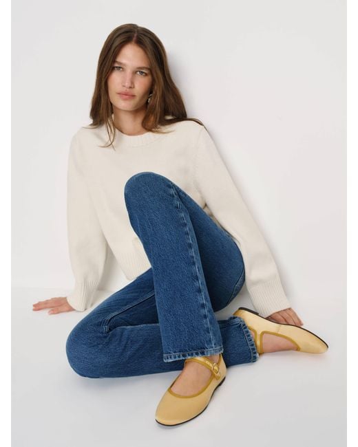 Reformation Blue Tilly Ballet Flat 10