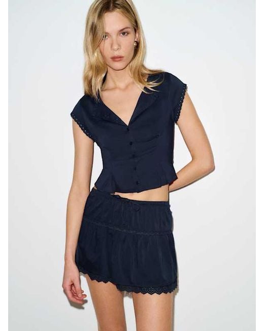 Reformation Blue Valetta Two Piece 10