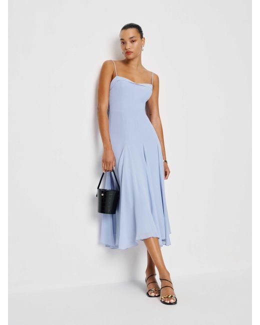 Reformation Blue Fredo Dress 4
