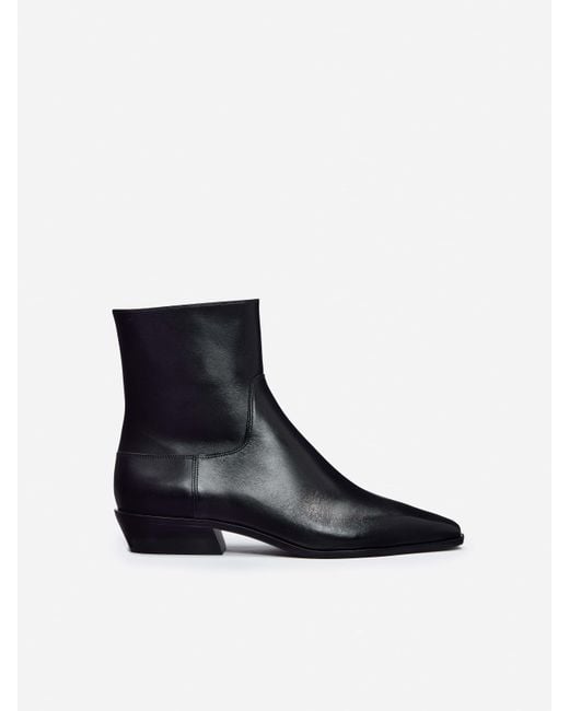 Reformation Black Dominique Ankle Boot