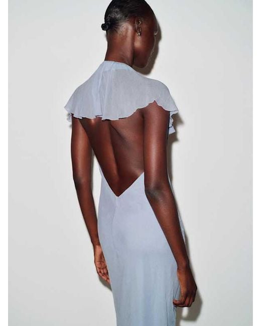 Reformation Blue Kyley Dress Cloud