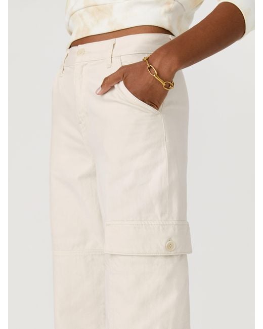 Reformation White Bailey High Rise Utility Pant