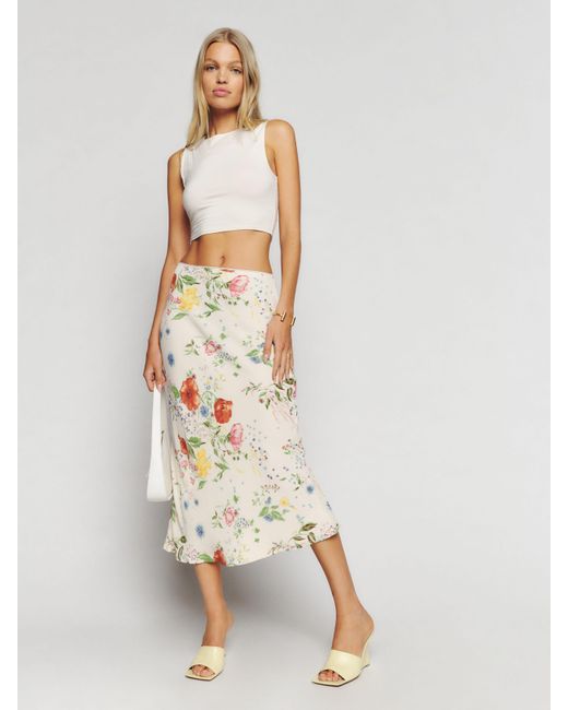 Reformation Natural Layla Skirt