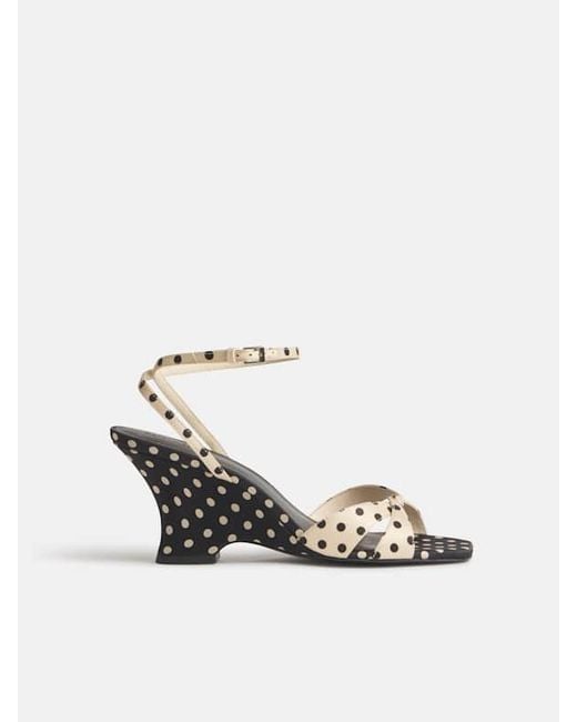 Reformation Blue Margo Wedge Sandal 5