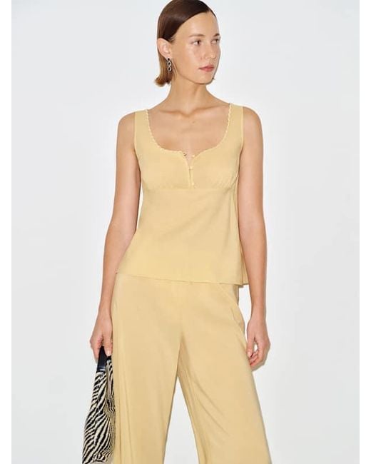 Reformation White Alessandra Pajama Set