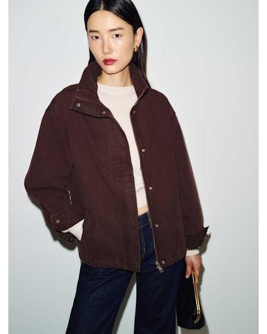 Reformation Blue Andrew Canvas Jacket