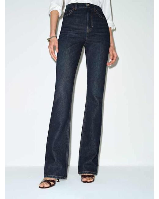 Reformation Blue Blair High Rise Baby Bootcut Jeans