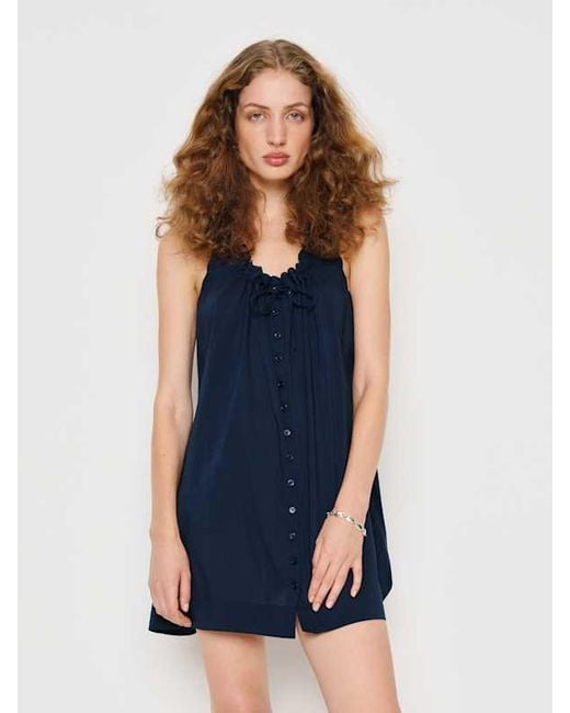 Reformation Blue Holly Sleep Dress