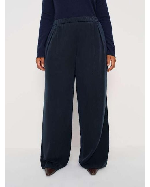 Reformation Blue Marion Low Rise Pant Es