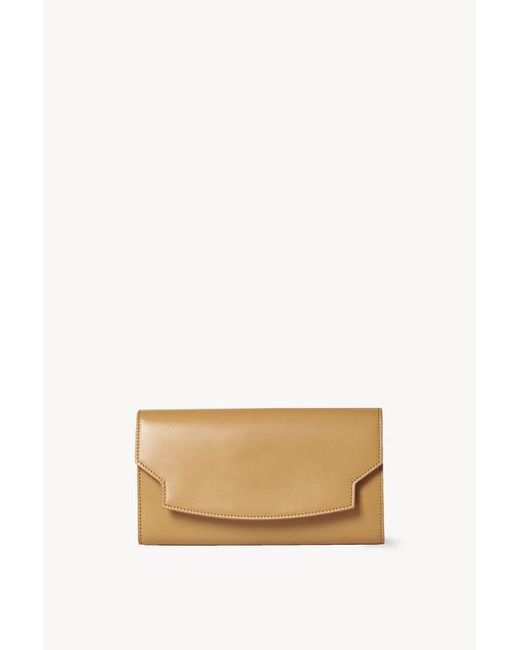 The Row Wallet Straw Calf-skin Leather in Natural | Lyst