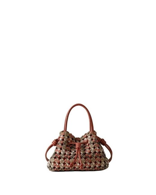 Borse. Multicolore Op/ Papaya di Borbonese in Brown